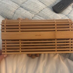 Cult Gaia Natural Bamboo Handbag